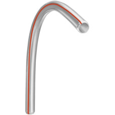 Bogen Symalit PE 90° 112/100 grau mit roten Streifen r=0.6m KRB