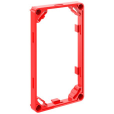 Aufsatzrahmen Morach-Technik CRALLO-LEU 2x1 10mm PE-HD GDP 850°C rot