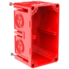Einlasskasten CRALLO-LEU 138x78x73mm 2x1 Halogenfrei rot