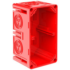 Einlasskasten CRALLO-LEU 138x78x73mm 2x1 Halogenfrei rot