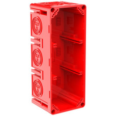 Einlasskasten CRALLO-LEU 198x78x73mm 3x1 Halogenfrei rot