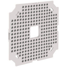 Montageplatte Morach-Technik CRALLO-LEU 1x1 PE-HD GDP 850°C grau