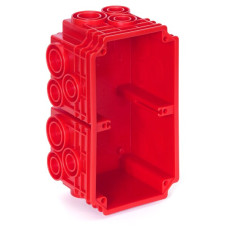 UP-Einlassdose MT CRALLO-LEU mit Schutzdeckel Gr. I-I rot