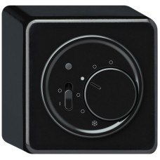 AP-Raumthermostat origin mit Schalter 230VAC 5-30°C 10A schwarz