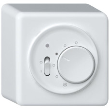AP-Raumthermostat origin mit Schalter 230VAC 5-30°C 10A weiss