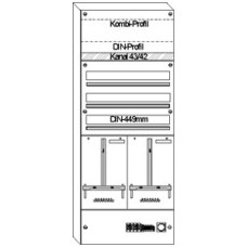 AP-Zählerverteiler HAG 1 Zähler 1 NKE 3-Reihen 75 Module oben geschlossen