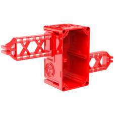 Einlasskasten CRALLO-FLY 138x302x73mm 2x1 halogenfrei rot