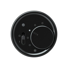 Frontset origin Thermostat mit Schalter 60x60mm schwarz