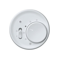 Frontset origin Thermostat mit Schalter 60x60mm weiss