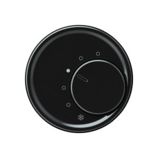 Frontset origin Thermostat ohne Schalter 60x60mm schwarz