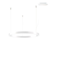 LED Pendelleuchte TeamItalia BELLAI HOME up+down ø58cm DALI / Push weiss