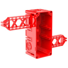 NUP-Einlasskasten CRALLO-FLY 178x302x73mm 2x1 halogenfrei rot