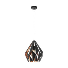 Pendelleuchte Carlton schwarz / kupfer Ø310mm 1 x E27