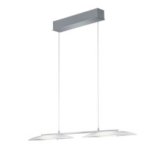 Pendelleuchte SALLY mattnickel chrom Glas satiniert L950mm Pendelleuchte SALLY mattnickel chrom Glas satiniert L950mm