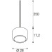 Pendelleuchte SLV PANTILO 28 E27 15W DIM direkt weiss/chrom Pendelleuchte SLV PANTILO 28 E27 15W DIM direkt weiss/chrom