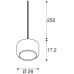 Pendelleuchte SLV PANTILO 28 E27 15W Ø280x172mm chrom/Glas Pendelleuchte SLV PANTILO 28 E27 15W Ø280x172mm chrom/Glas