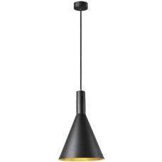 Pendelleuchte SLV PHELIA 280 E27 23W Ø280x420mm schwarz/gold