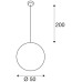 Pendelleuchte SLV ROTOBALL 50. E27 25W IP20 weiss Pendelleuchte SLV ROTOBALL 50. E27 25W IP20 weiss