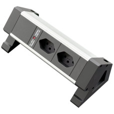 Tischsteckdosenleiste Desk-Mountain 2xT13 3m T12 F=10A