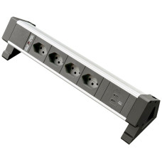 Tischsteckdosenleiste Desk-Mountain 4xT13/2xUSB-C 3m T12 F=10A