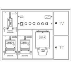 UP-Zählerkasten HAG 2 Zähler 1 NKE 1 Hausanschlusskasten 1 TT 1 TV 1180x880mm