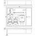 UP-Zählerkasten HAG 2 Zähler 1 NKE 1 Hausanschlusskasten 1 TT 1180x880mm
