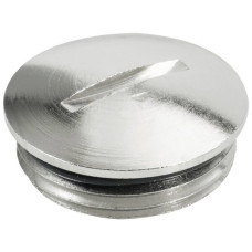 Verschlussstopfen WM VP MS65 M32 8mm Messing vernickelt - 50 Stück