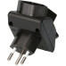 Abzweigstecker 3xT13 sternförmig schwarz