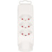 Abzweigstecker MH 3+1xT13 Safety Line 3xFront 1xunten weiss