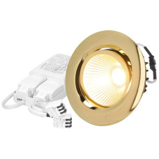 EB-LED-Spot MH AXO 10.5W 830lm 2700K IP44 MB DIM DALI Ø100mm Gold