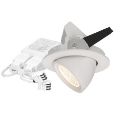 EB-LED-Spot MH TURN 10.5W 960lm 3000K IP44 MB DIM DALI Ø103mm weiss
