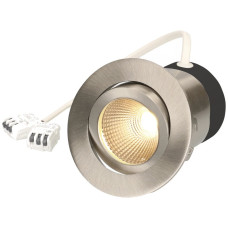 EB-LED-Spot MH maxLUCE DISC 7W 590lm 4000K IP44 DIM Ø80mm Nickel 36°