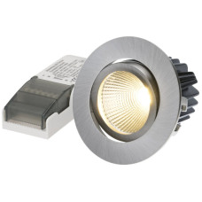 EB-LED-Spot MH maxLUCE DISC 8W 230V 3000K Loch-Ø68mm 650lm 350mA 36° IP44 nickel
