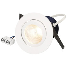 EB-LED-Spot MH maxLUCE ROUND 230 8W 780lm 4000K IP44 DIM Ø95mm weiss 36°