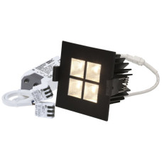 EB-LED-Spot MH maxLUCE SQUARE-4 11W 950lm 3000K DIM 80x80mm schwarz 45°
