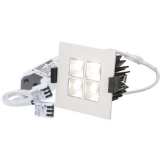 EB-LED-Spot MH maxLUCE SQUARE-4 11W 950lm 3000K DIM 80x80mm weiss 45°