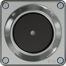 Leuchtdruckschalter ELEMENT Sch 3/2L 16A 250V LED Aluminium