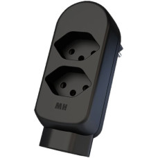 Mehrfach-Stecker MAX HAURI ADAPT SPLIT 10A 2+1xT13 schwarz - 1 Stück