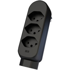 Mehrfach-Stecker MAX HAURI ADAPT SPLIT 10A 3+1xT13 schwarz - 1 Stück