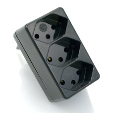 Mehrfachstecker 3xT13 schwarz