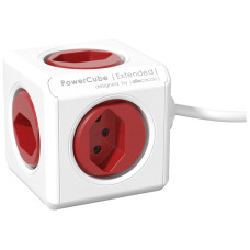 Mehrfachstecker 4xT13 rot 1.5m PowerCube Extended