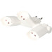 Mehrfachstecker MH Clip-Clap 3xT13 weiss mit Kinderschutz