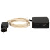 Mehrfachstecker MH Cube 3xT13 1xUSB-A/1xUSB-C schwarz Kabel 2m go "Sand"