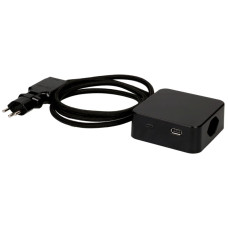 Mehrfachstecker MH Cube 3xT13 1xUSB-A/1xUSB-C schwarz Kabel 2m schwarz