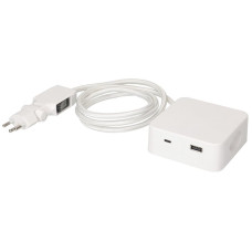 Mehrfachstecker MH Cube 3xT13 1xUSB-A/1xUSB-C weiss Kabel 2m weiss