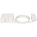 Mehrfachstecker MH Cube 4xT13 weiss Kabel 2m weiss