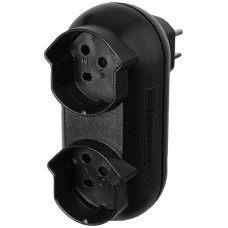 Mehrfachstecker Steffen STRONG 2xT15 10A 400V IP20 schwarz