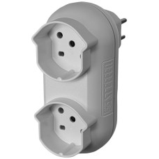 Mehrfachstecker Steffen STRONG 2xT15 10A 400V IP20 weiss