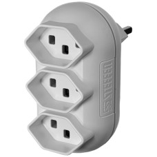 Mehrfachstecker Steffen STRONG 3xT23 16A 250V IP20 weiss