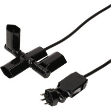 Mehrfachstecker Typ 13 MAX HAURI Clip-Clap 3xT13 180/130° schwarz